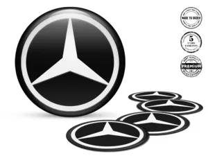 Mercedes Ruota Emblema Edizione Adesivi Cupola Pregiati
